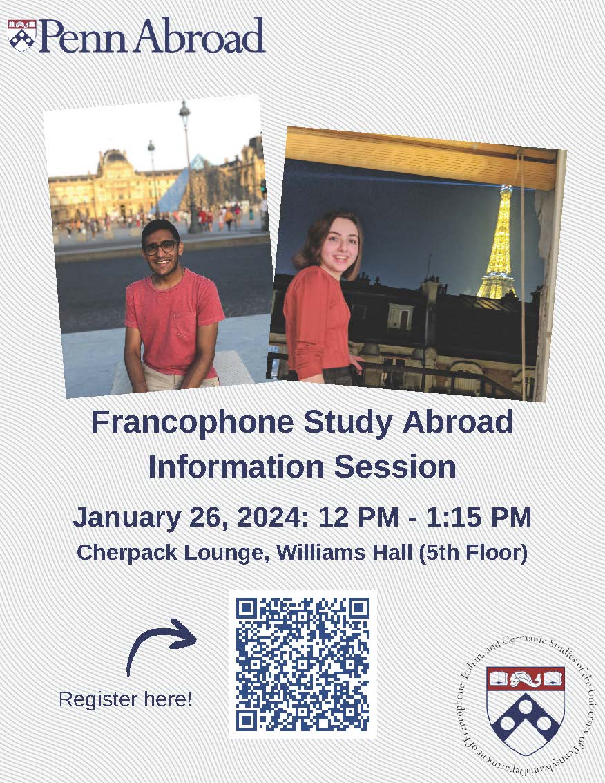 French study abroad info session spring